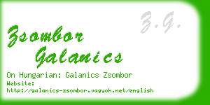 zsombor galanics business card